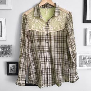Free People Button Up Shirt Free People Button Up Shirt
