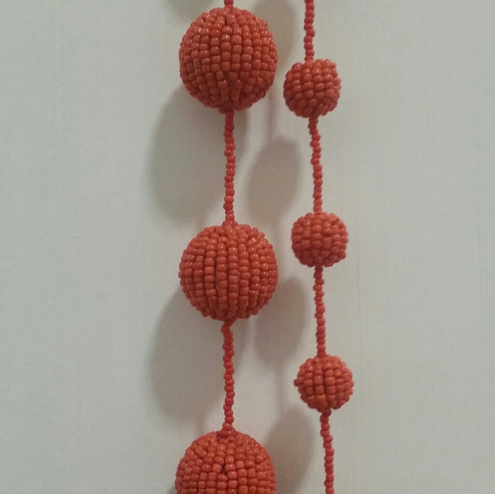 Chico's orange bead Long necklace