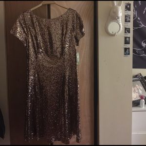 Sparkly Rose Gold Dress