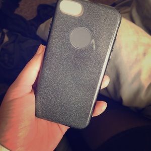 Black Glitter iPhone Case 📱