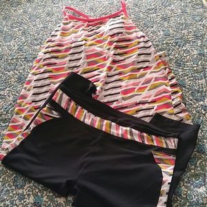 EUC Fabletics Capris plus Tank size L