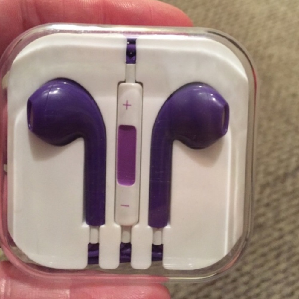 Purple Ear Buds