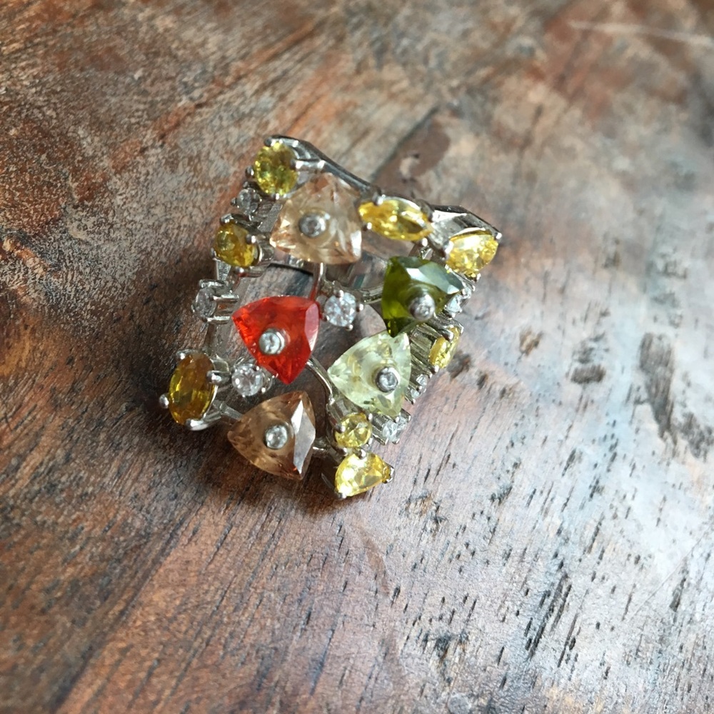 .925 Custom Made Statement Ring - image 2