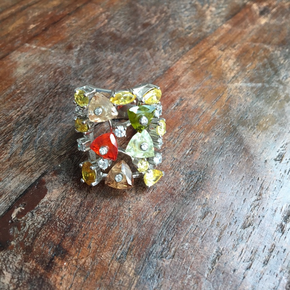 .925 Custom Made Statement Ring - image 4