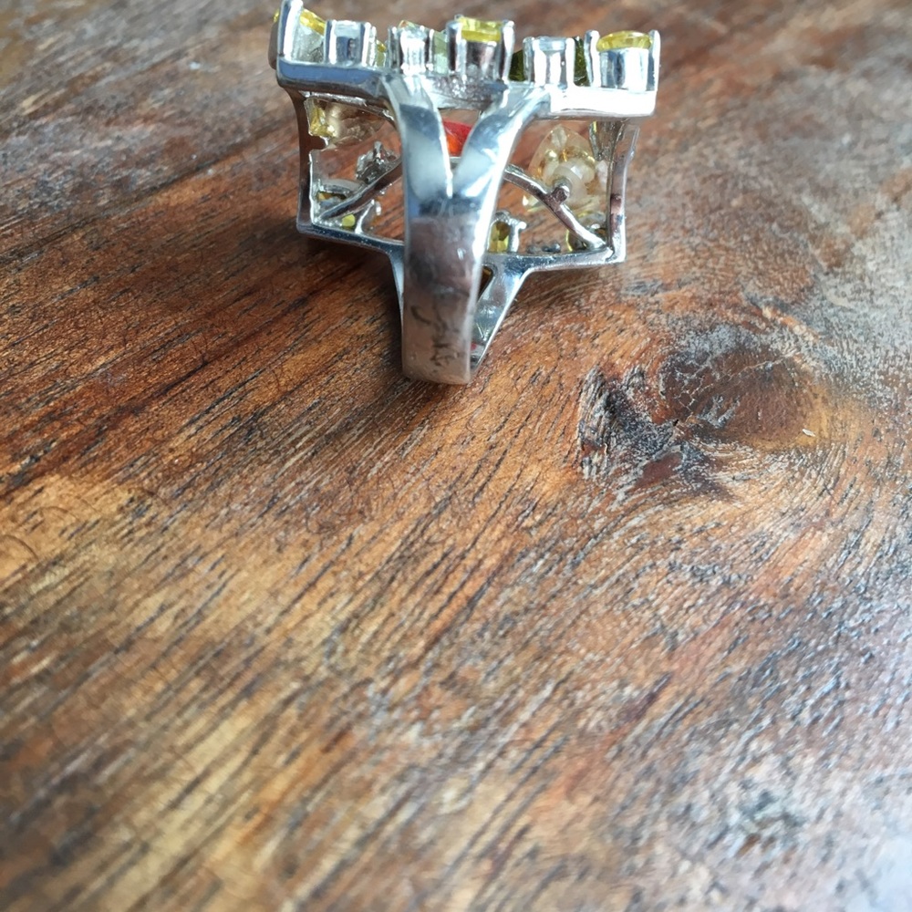 .925 Custom Made Statement Ring - image 6