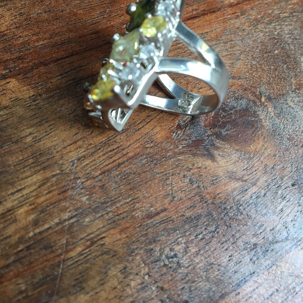 .925 Custom Made Statement Ring - image 7
