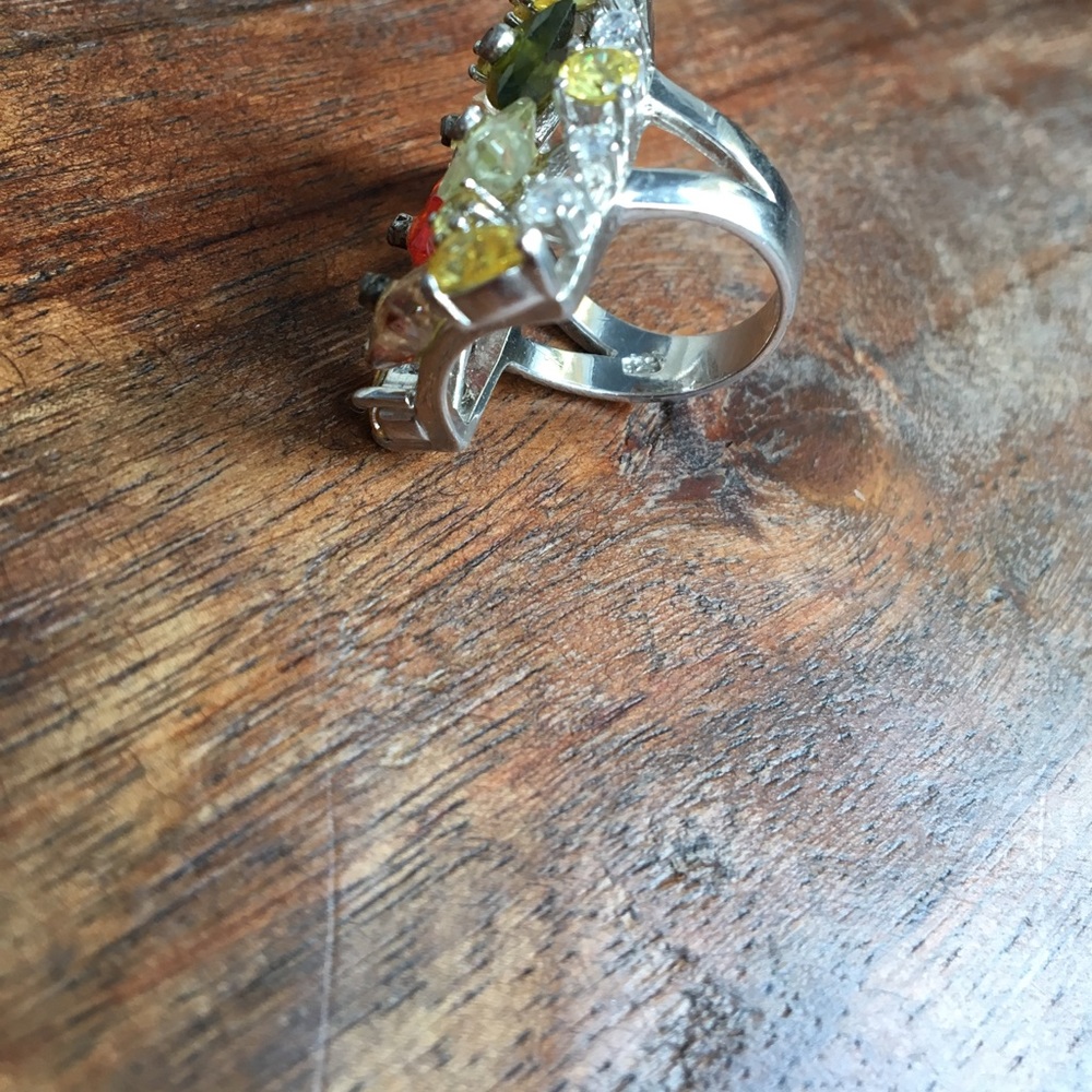.925 Custom Made Statement Ring - image 8