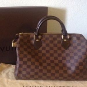 Louis Vuitton Speedy 30 Damier Ebane Tote Bag