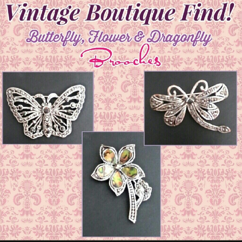 3 Piece Brooch Set