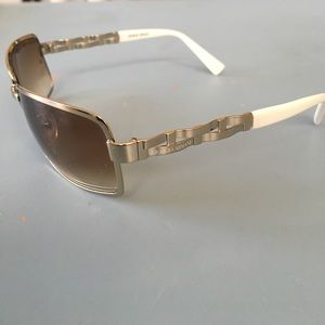 Giorgio Armani, white and silver sunglasses :)