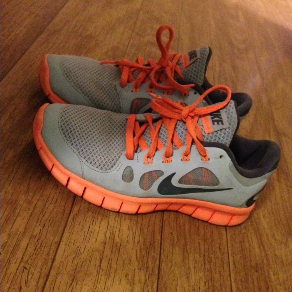 Neon orange Nike