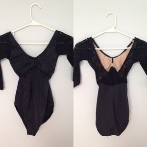 Black class in leotard