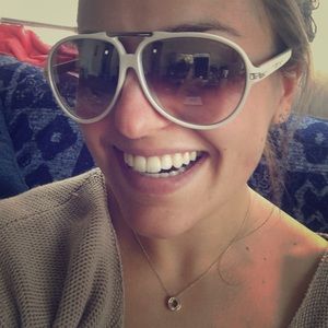 Jimmy Choo white sunglasses!