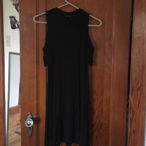 Black of the shoulder dress