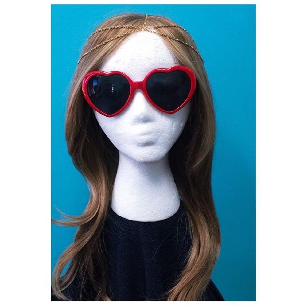 Red Heart Shaped Sunglasses