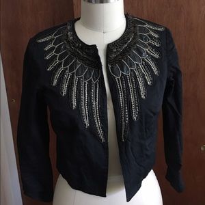 Beaded feather French Connection Jacket
