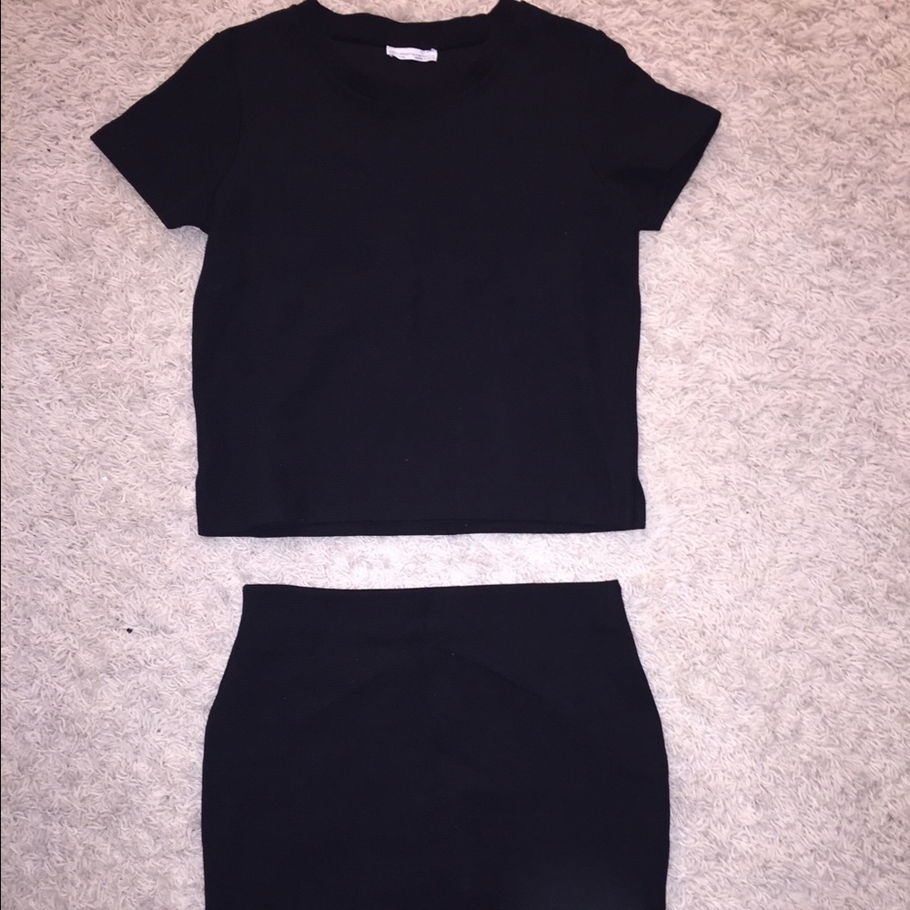 Zara black two piece set