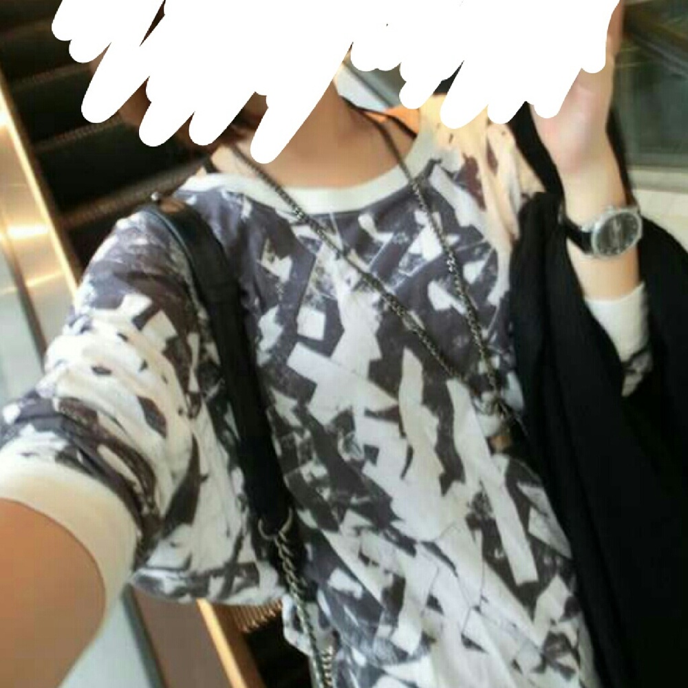 Top. Purple x black. new. Size s-m