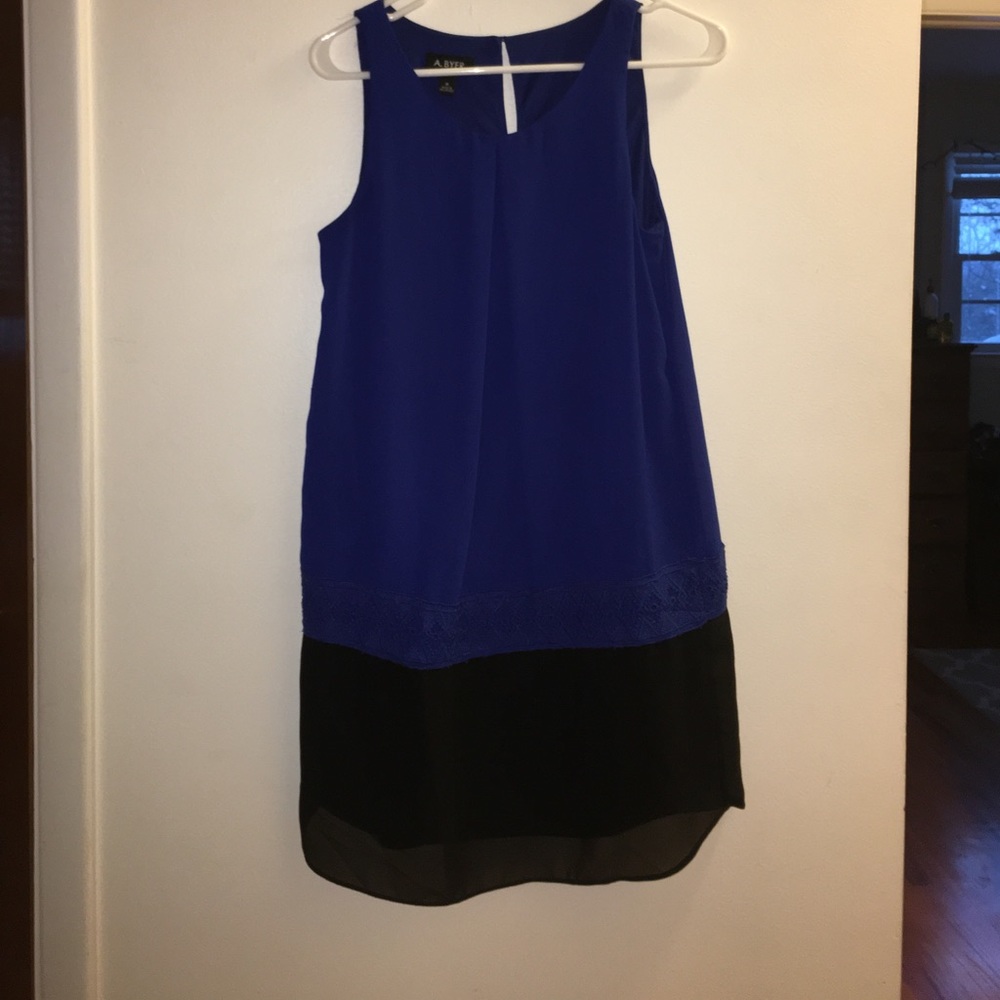 Black n Blue Shift Dress
