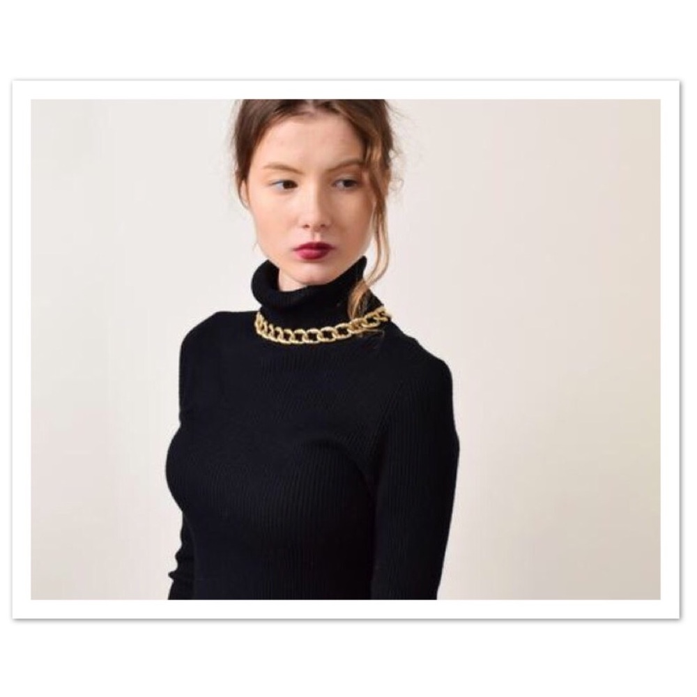 Vintage Gold Chunky Chain Link Necklace