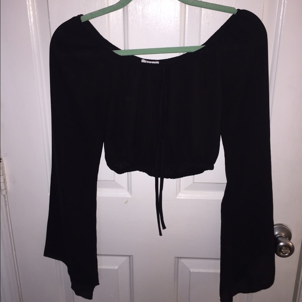 Off the shoulder crop top