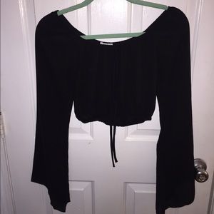 Off the shoulder crop top
