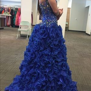 Royal blue prom dress