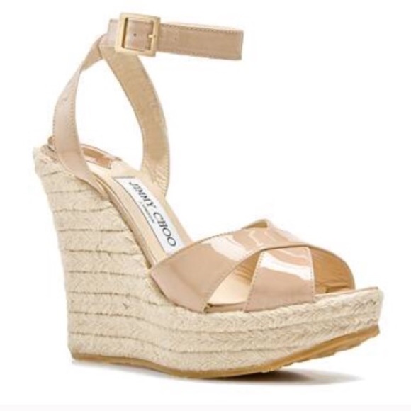 Jimmy Choo Shoes - Jimmy Choo Phoenix Nude Wedges