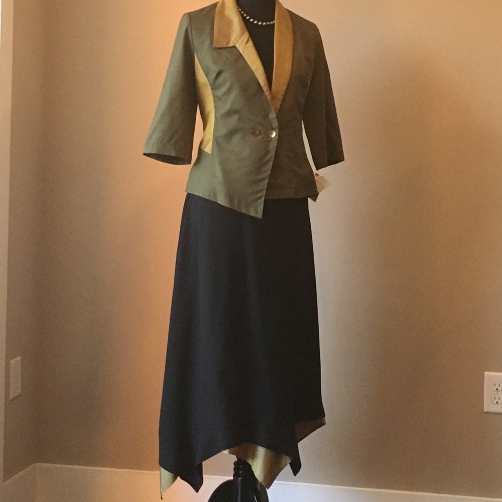 VINTAGE ANNA KASZER  SKIRT SUIT