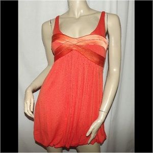 Bebe Orange Bubble Dress Size XXS