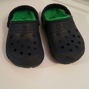 Boys Dark Navy Blue Crocs Size 11C