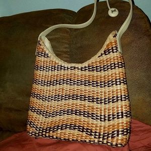 Monsac Original Leather Shoulder Handbag