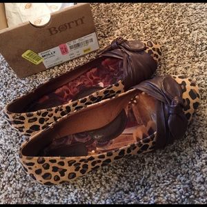 Born flats. Size 6.5. Leopard print.
