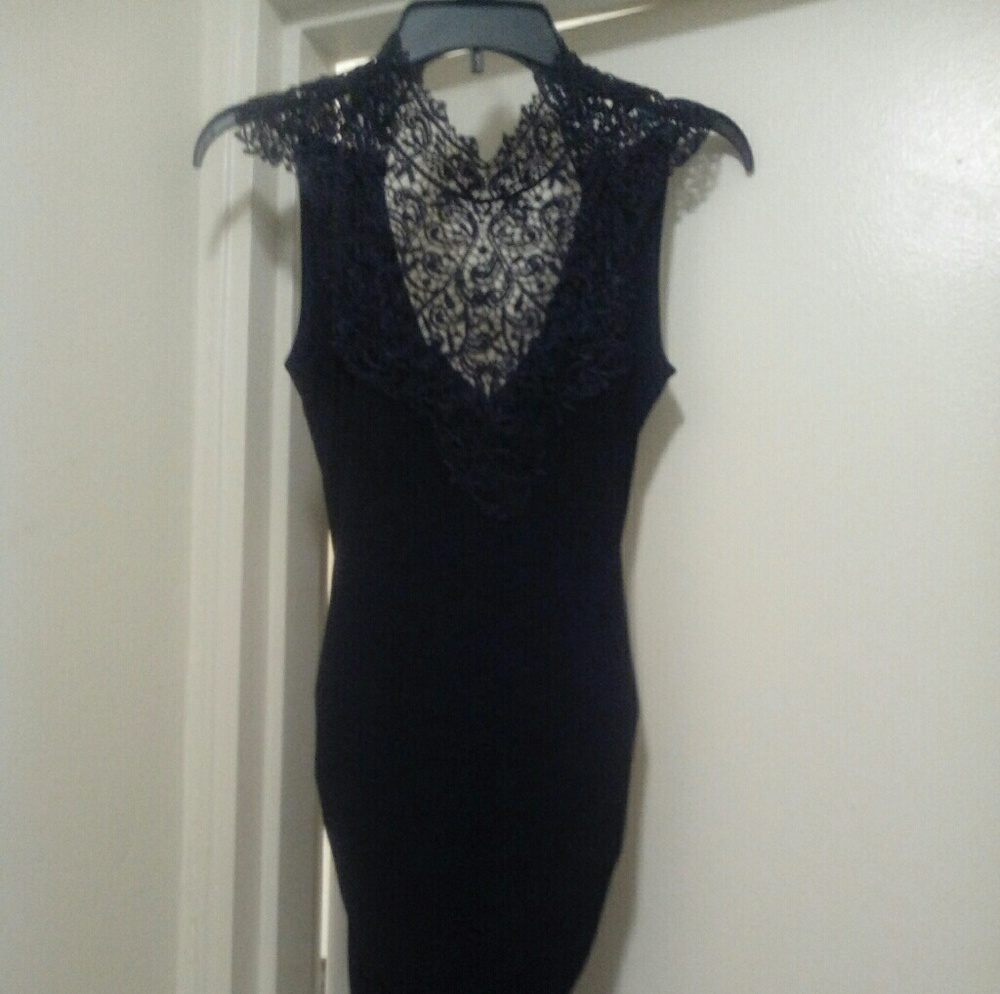 Very fine dress is black