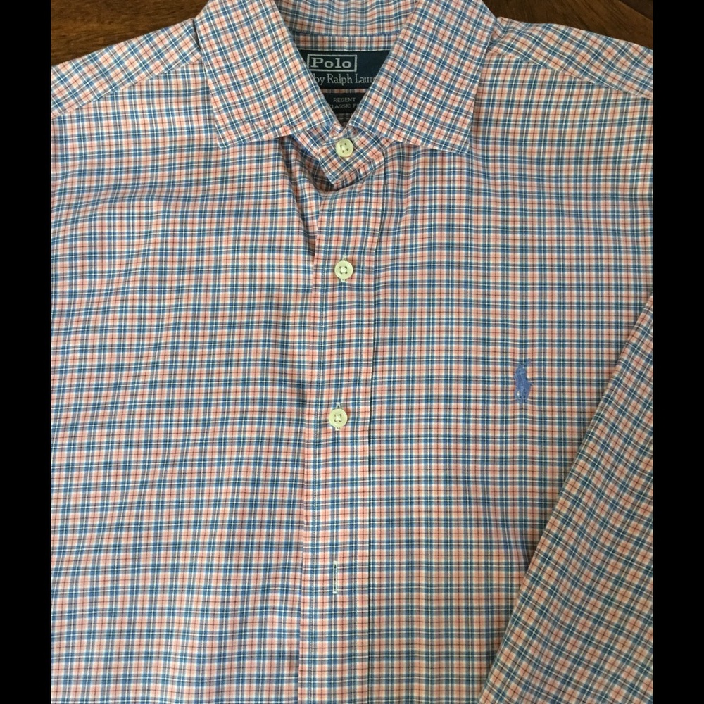 Ralph Lauren mens large long sleeve dress shirt.
