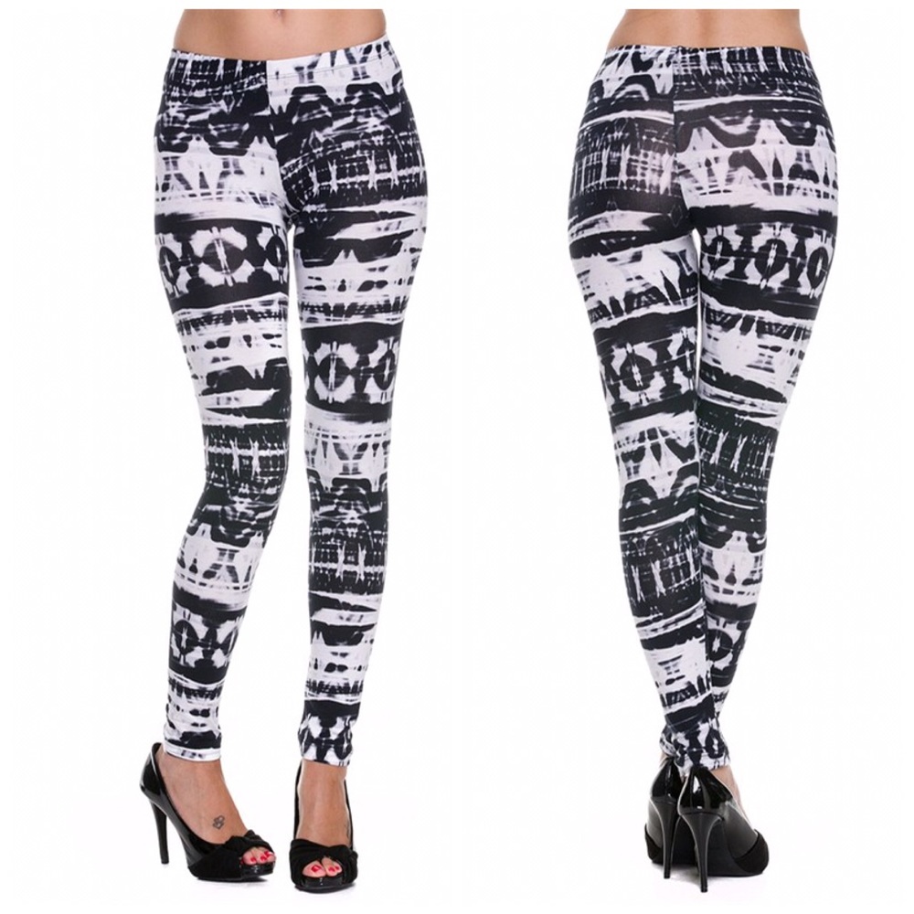 Tie Dye Print Full Leggings - Picture 1 of 2