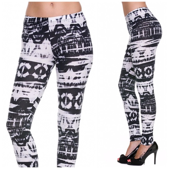 Tie Dye Print Full Leggings - Picture 2 of 2