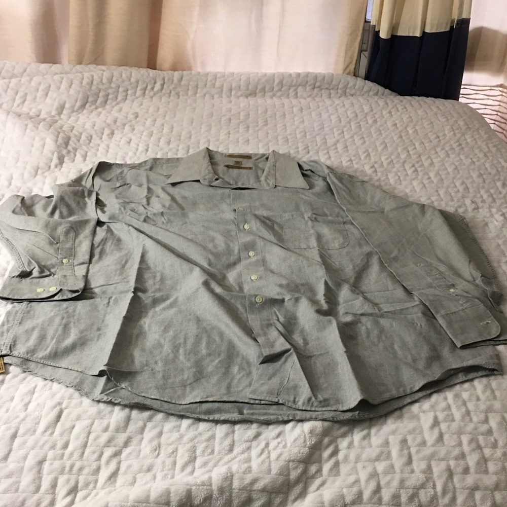 Men's Geoffrey Bean Gray Button Up Big
