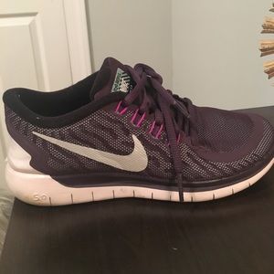 Lightly Worn Purple Womens Nike Free 5.0 Size 6