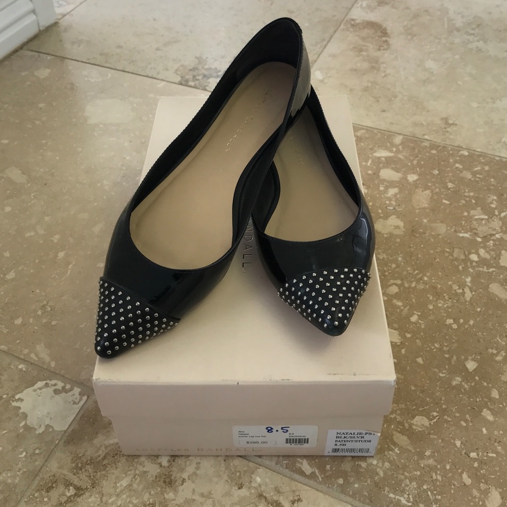 Loeffler Randall patent leather Natalie flats