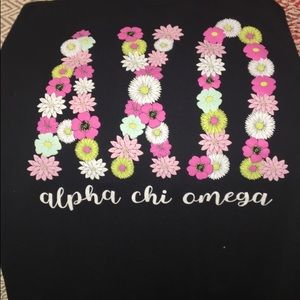 Black Alpha Chi dress