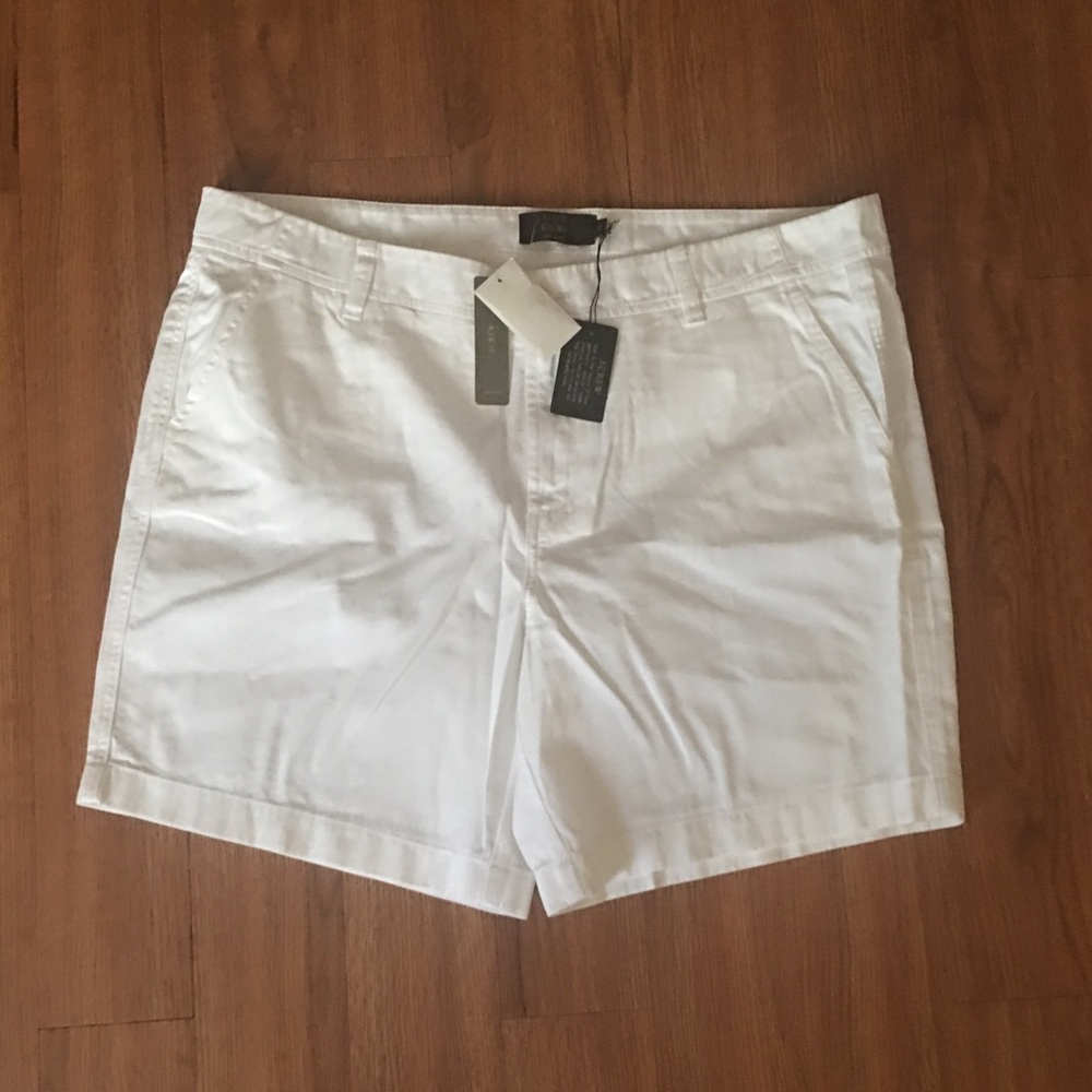 j. crew chinco shorts women's size 16 7"