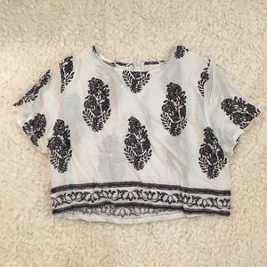 CupShe Light As A Feather Leaves Crop Top