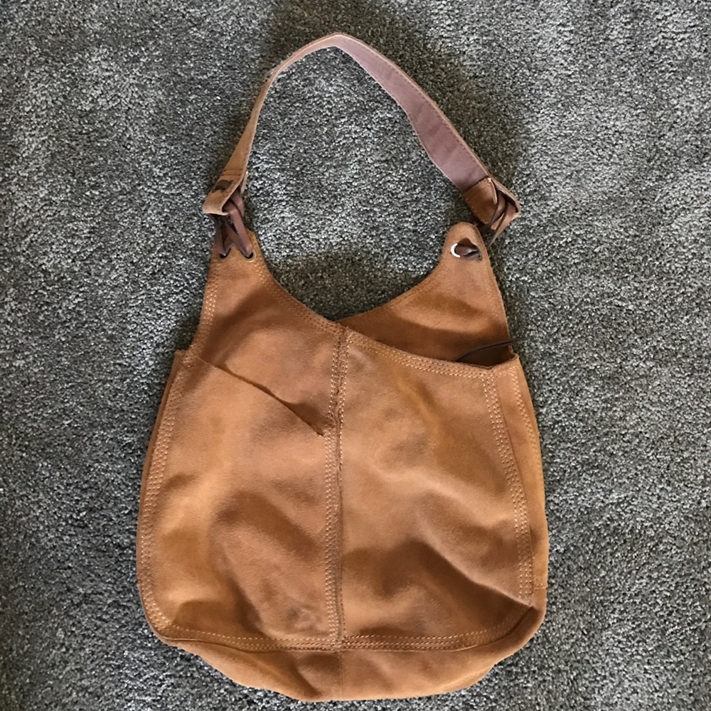 Lucky Brand Vintage Inspired Suede Shoulder bag