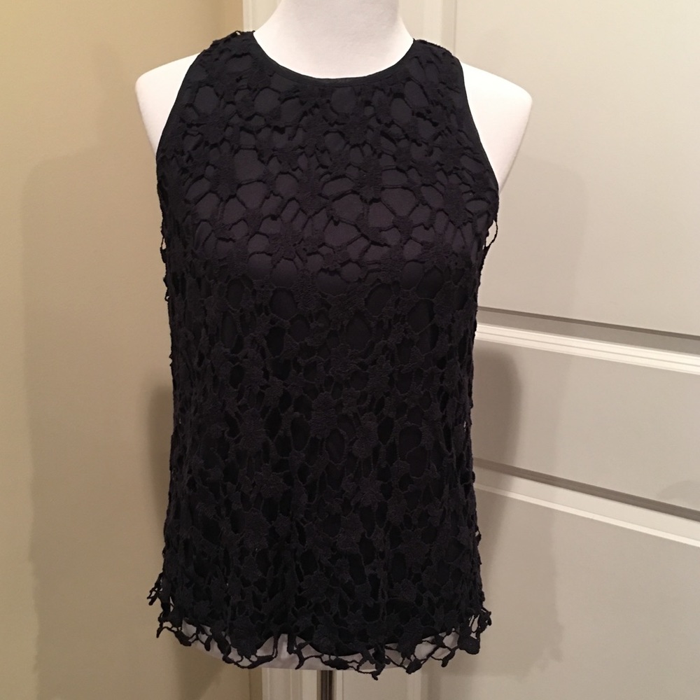 Adiva crocheted lace top size small