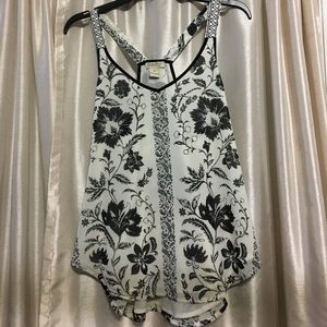 Lucky Brand black and white tank