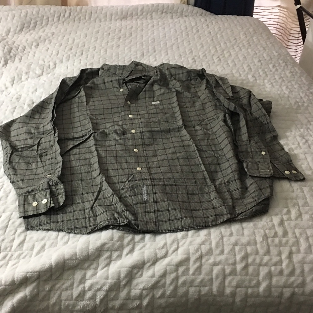 Men's Greg Norman Collection Checkered Button Up