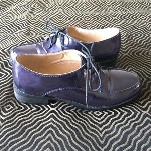 Patent leather loafers