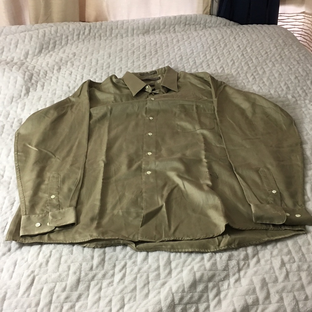Men's Clay Brooke Smooth Button Up Gold