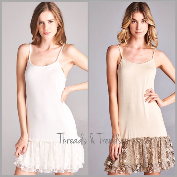 Threads & Trends Dresses & Skirts - 🌸Vintage Lace Extender Slip Dress